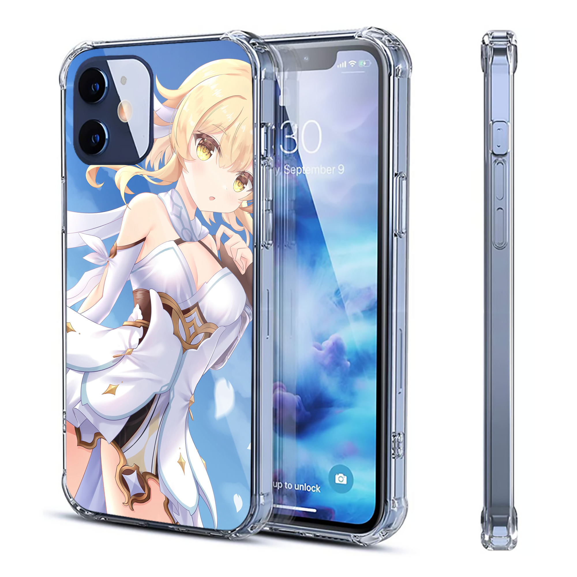 げんし神 genshin 【iPhone 12シリーズ対応】透明スマホケース（クリアソフトケース）